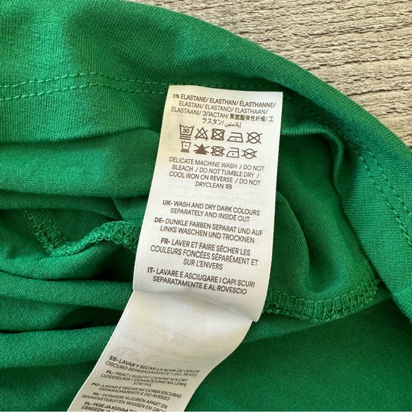 VEUC boden square neck jersey mini dress green 4 small 2024 current tag - Picture 10 of 12